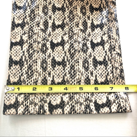 NWOT DBernstein snake print faux leather pants S - Picture 9 of 10